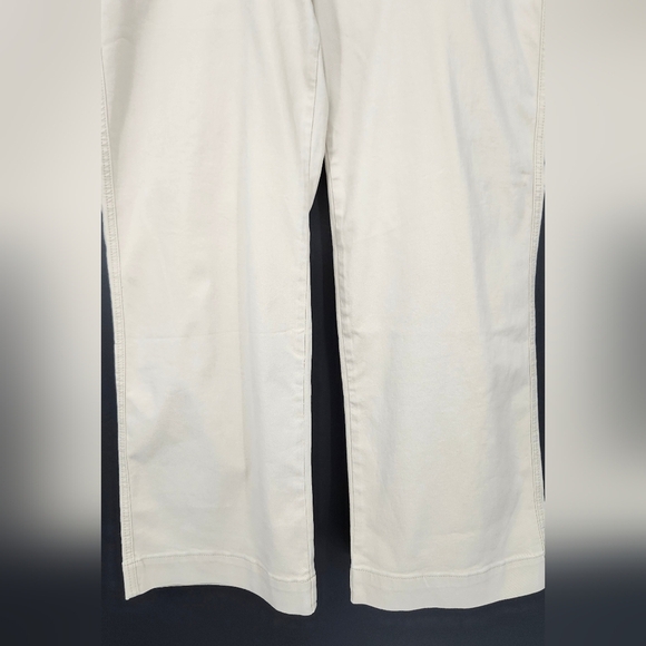 Flamingals NWT Womens Straight Leg Pants Size 4XL Khaki Neutral Normcore Staple - Picture 3 of 9